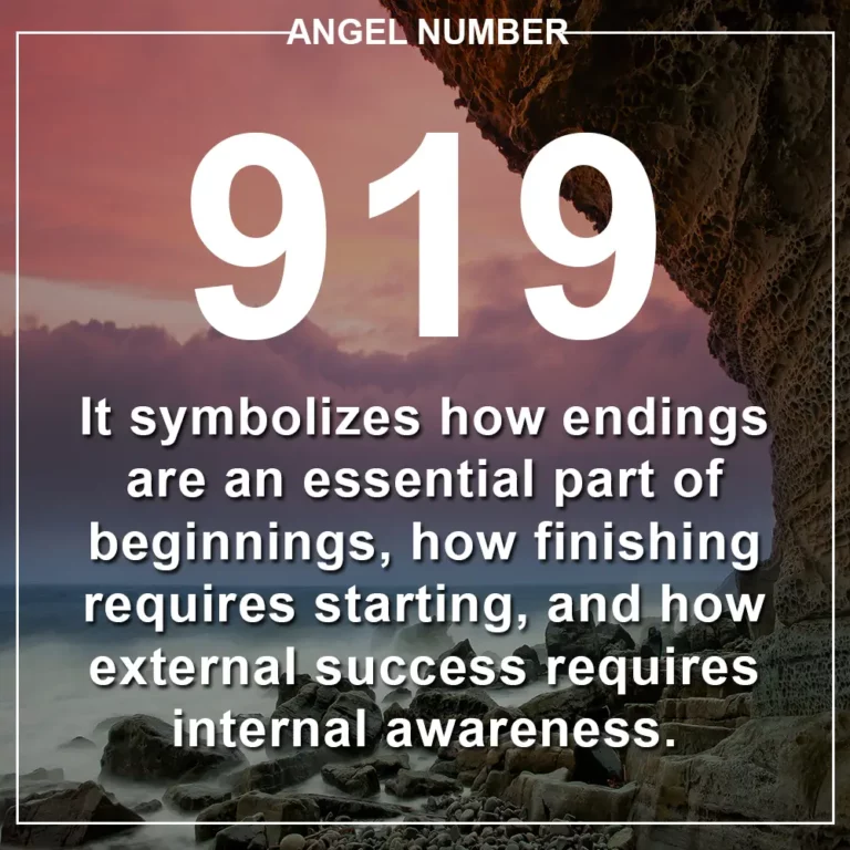 Angel Number 919 Meaning