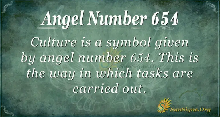 654 Angel Number Meaning