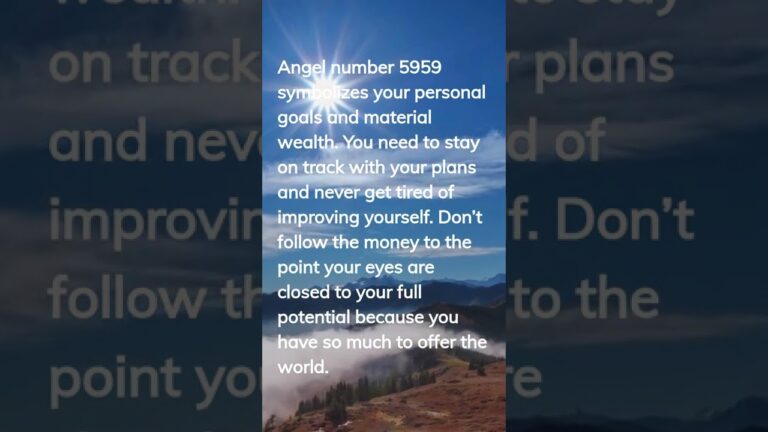 5959 Angel Number Meaning