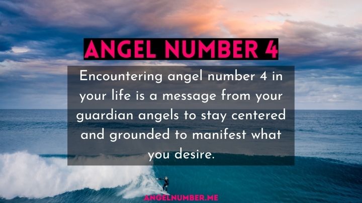 4 Angel Number Meaning