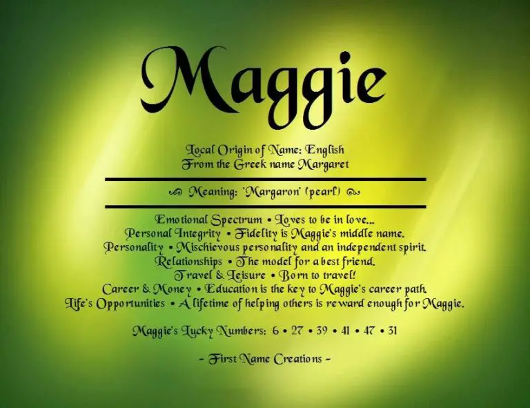 Biblical Meaning of the Name Maggie
