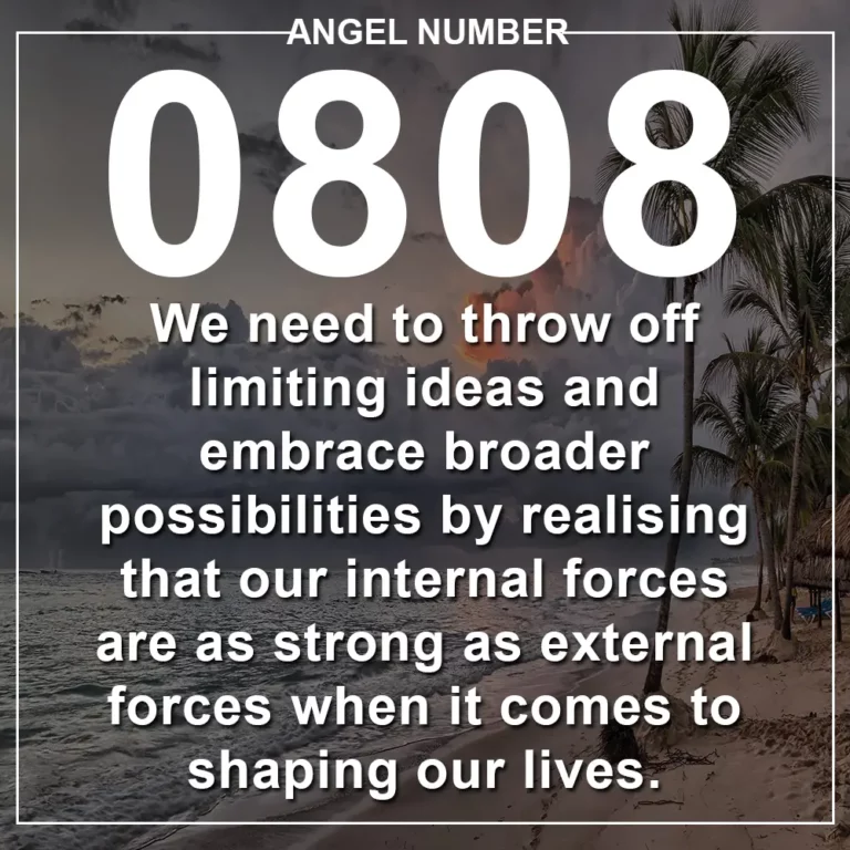 0808 Angel Number Meaning