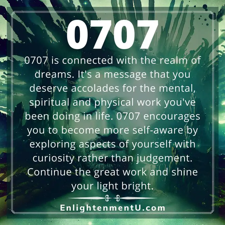 0707 Angel Number Meaning