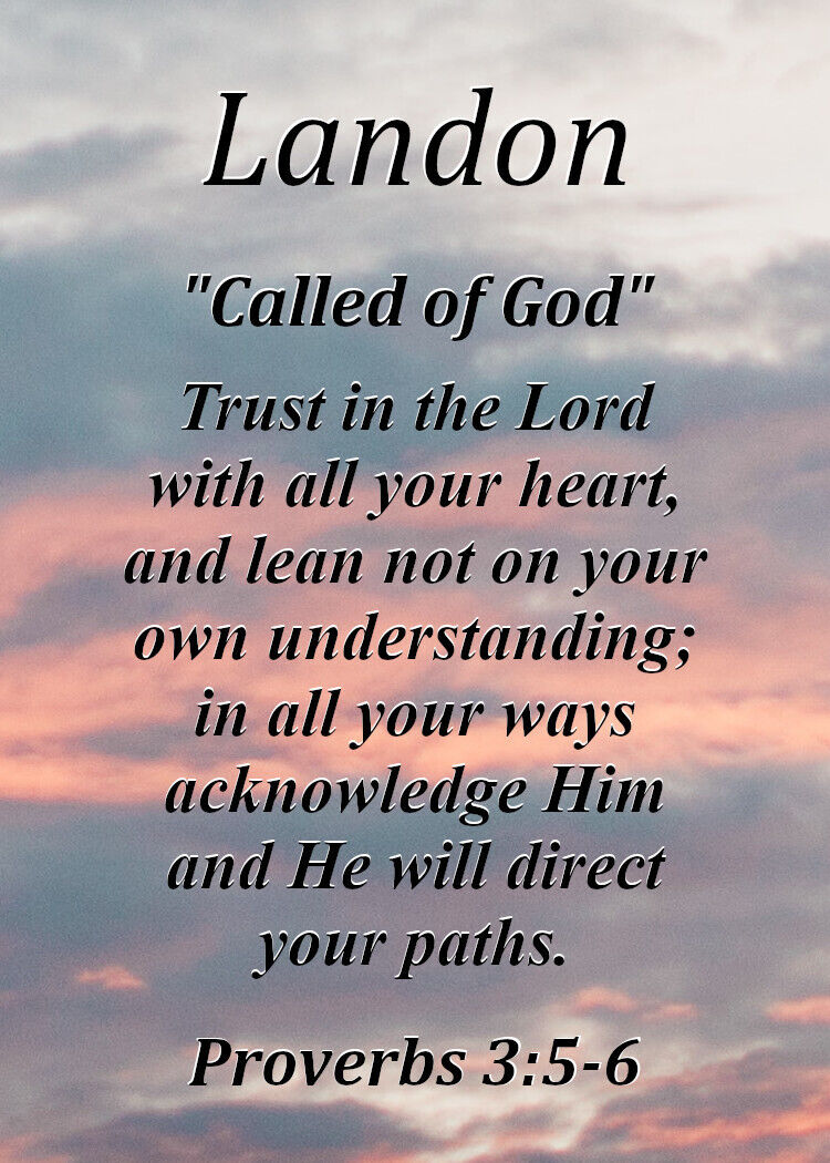 Biblical Meaning of the Name Landon