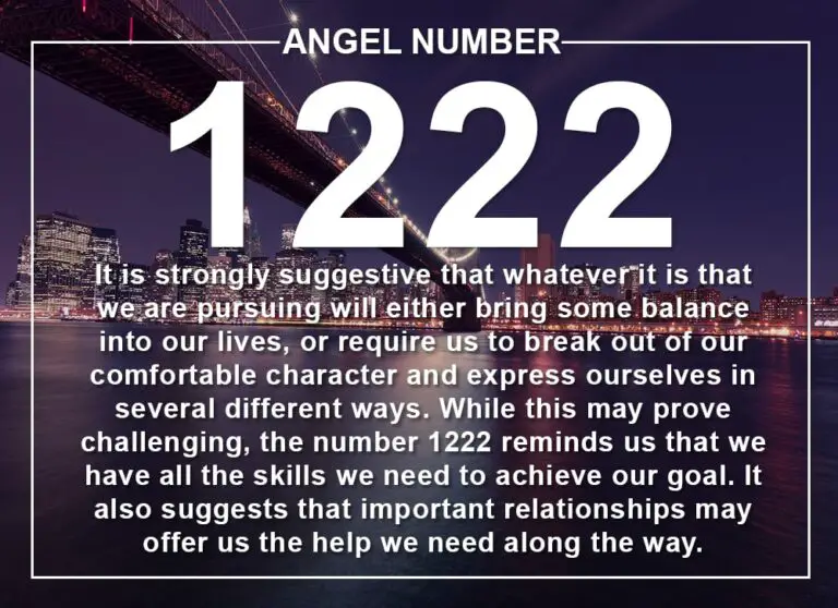 1222 Angel Number Meaning
