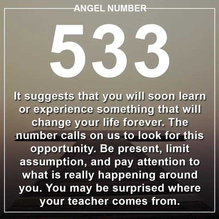 533 Angel Number Meaning