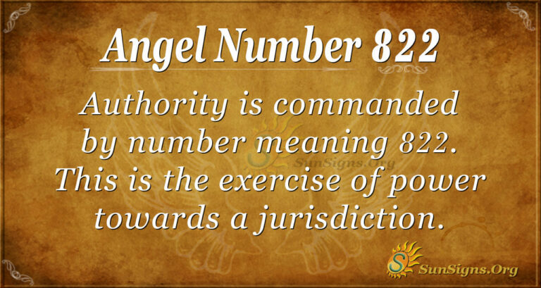 822 Angel Number Meaning