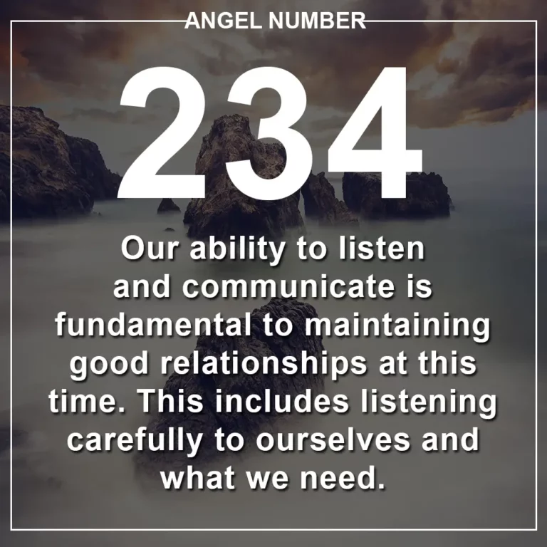 234 Angel Number Meaning