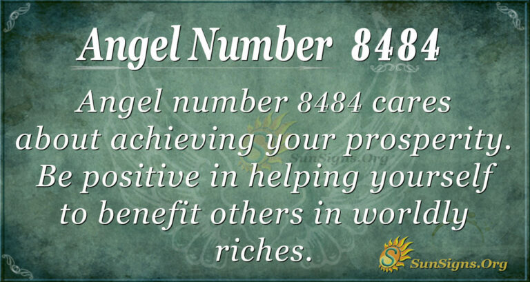 8484 Angel Number Meaning