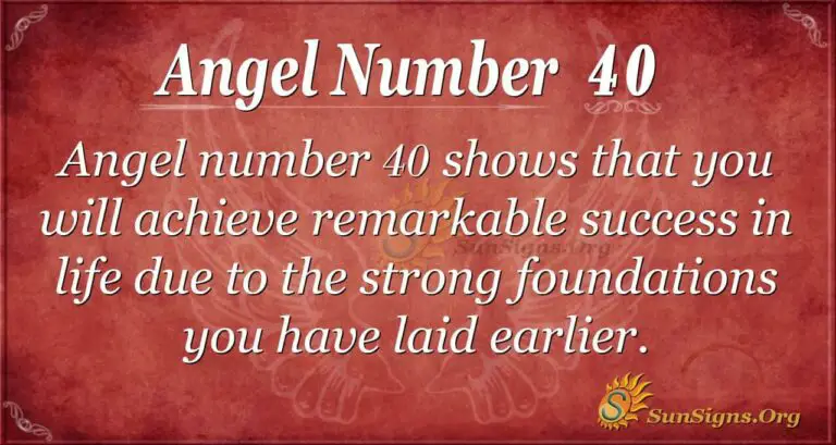 40 Angel Number Meaning