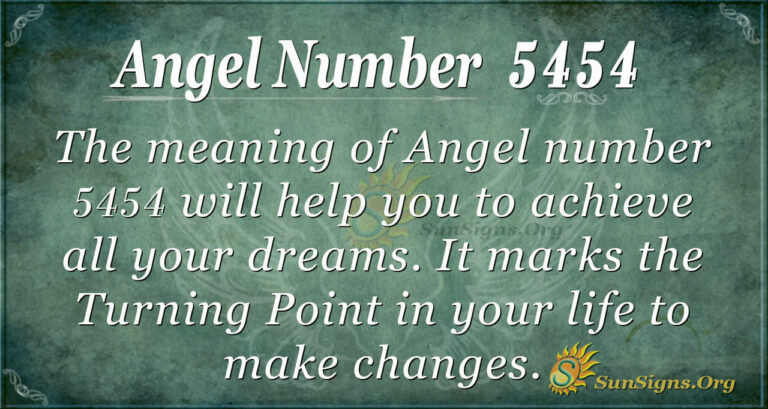 5454 Angel Number Meaning