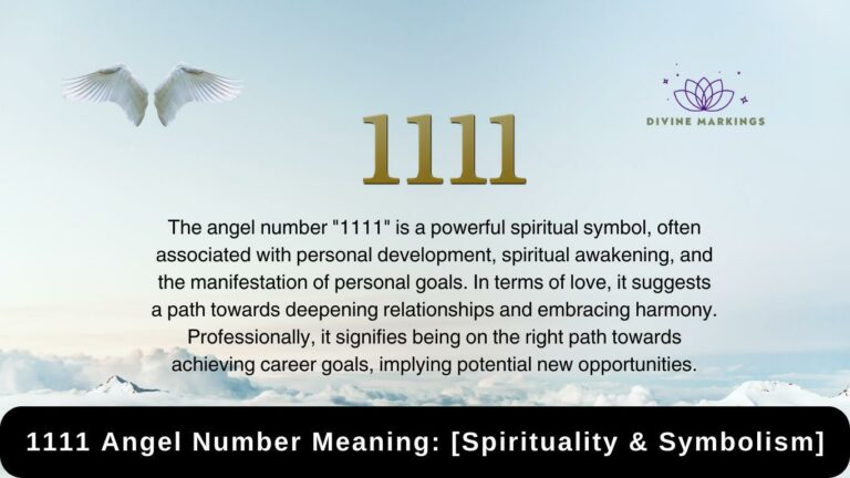 1111 Angel Number Meaning: [Spirituality & Symbolism]