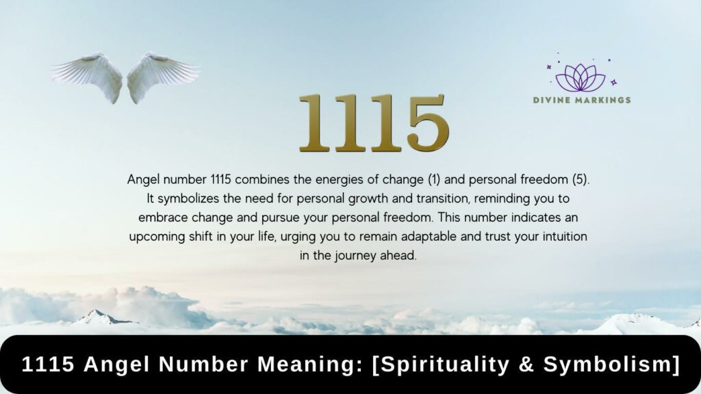 Angel Number 1115 Meaning