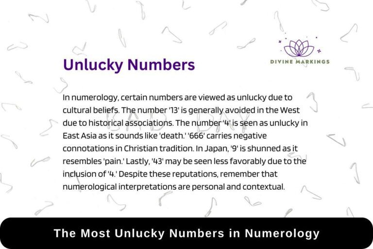 The Most Unlucky Numbers in Numerology: [13, 666, 9, & 4]