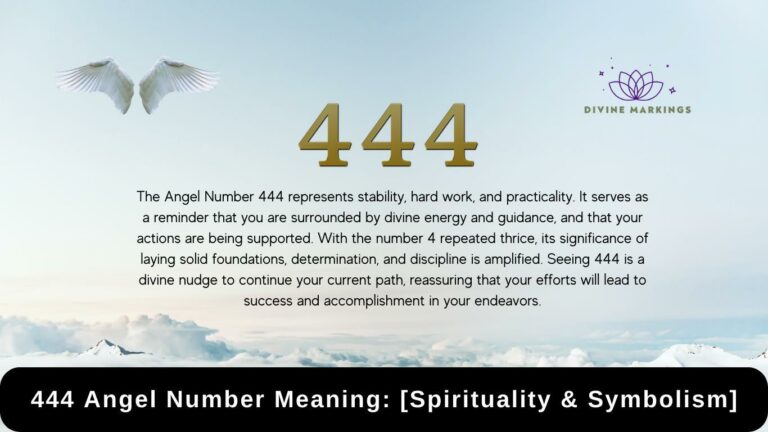 444 Angel Number Meaning: [Spirituality & Symbolism]
