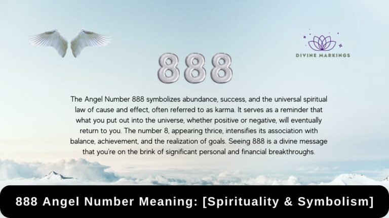 888 Angel Number Meaning: [Spirituality & Symbolism]