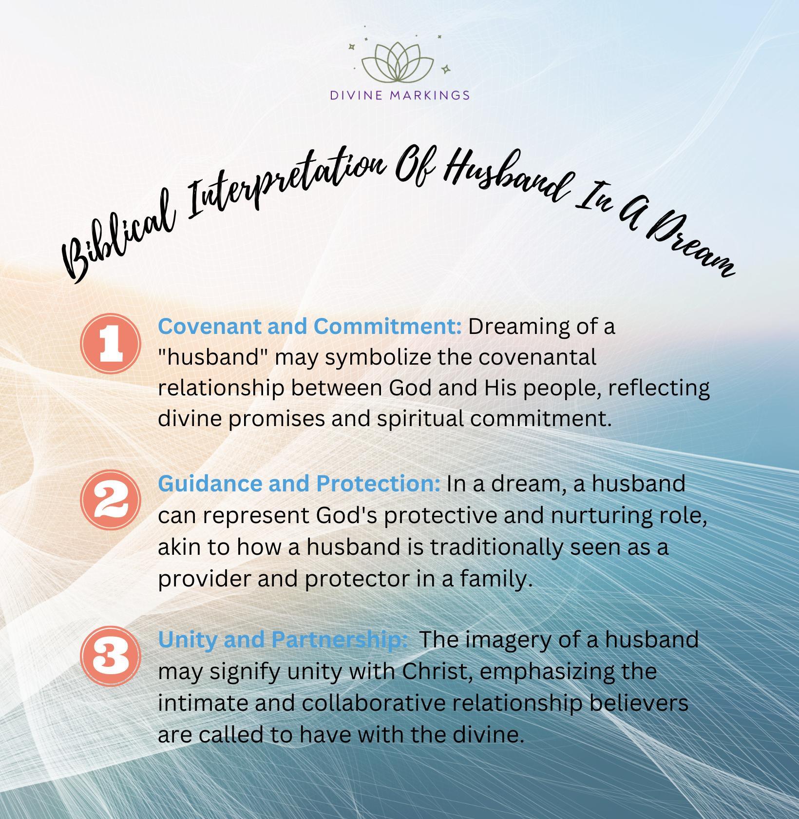 Biblical Interpretation Of Husband In A Dream - infographic