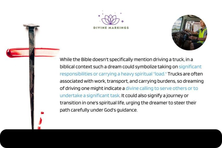 Biblical Meaning of Driving a Truck in a Dream