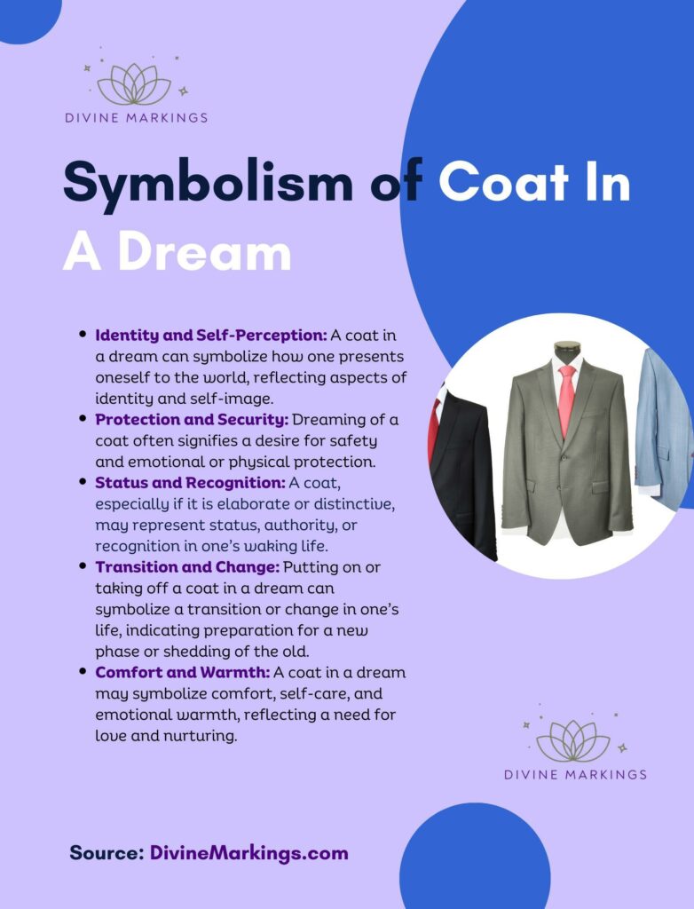 Symbolism of Coat In A Dream Infographic