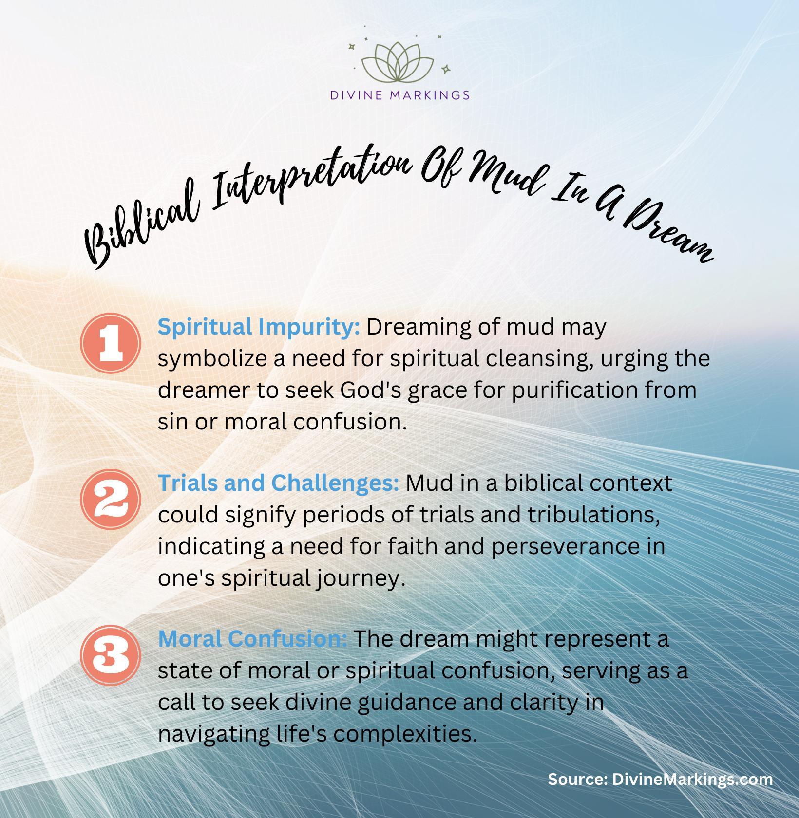 Biblical Interpretation Of Mud In A Dream - infographic