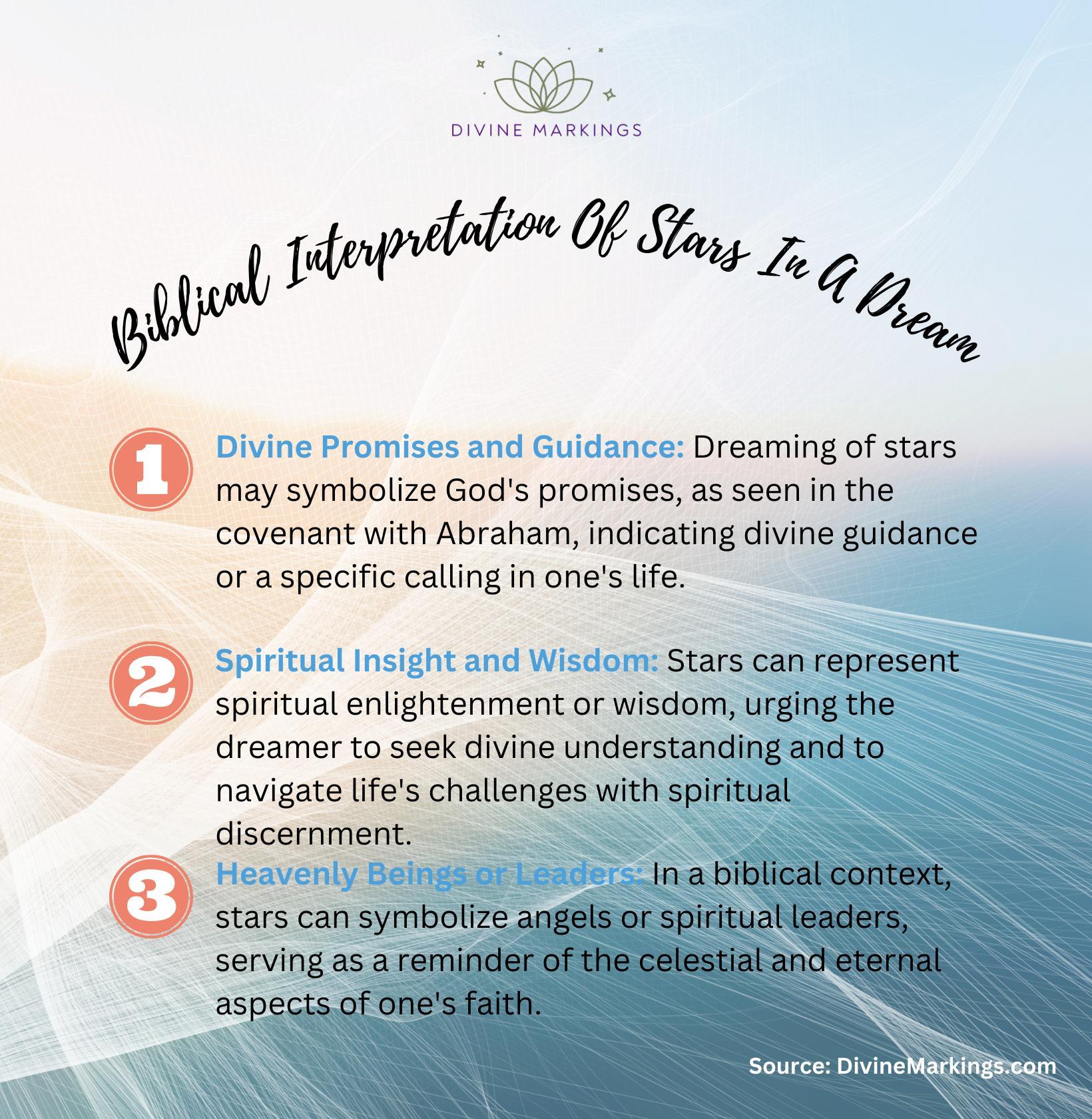Biblical Interpretation Of Stars In A Dream - infographic