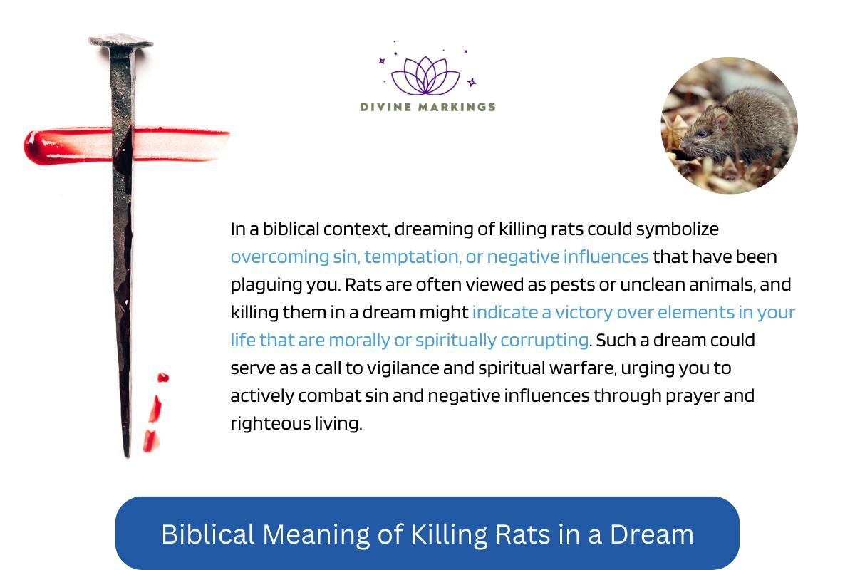 Biblical Meaning of Killing Rats in The Dream