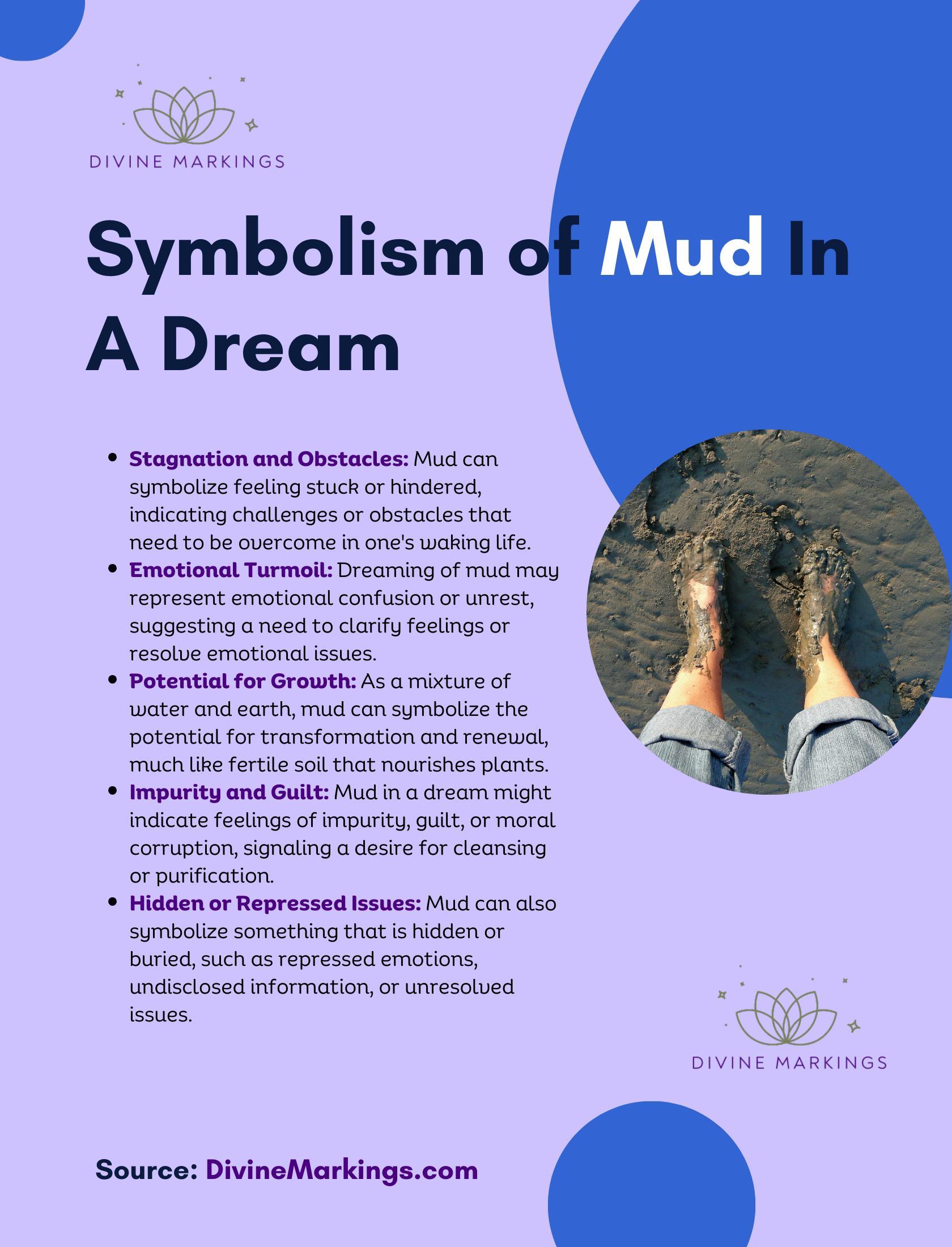 Symbolism of Mud  In A Dream Infographic