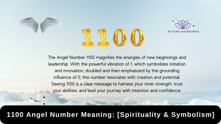 1100 Angel Number Meaning: [Spirituality & Symbolism]