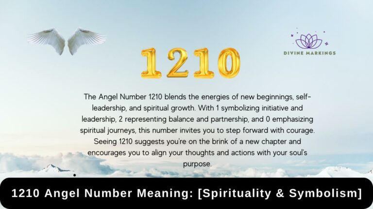 1210 Angel Number Meaning: [Spirituality & Symbolism]