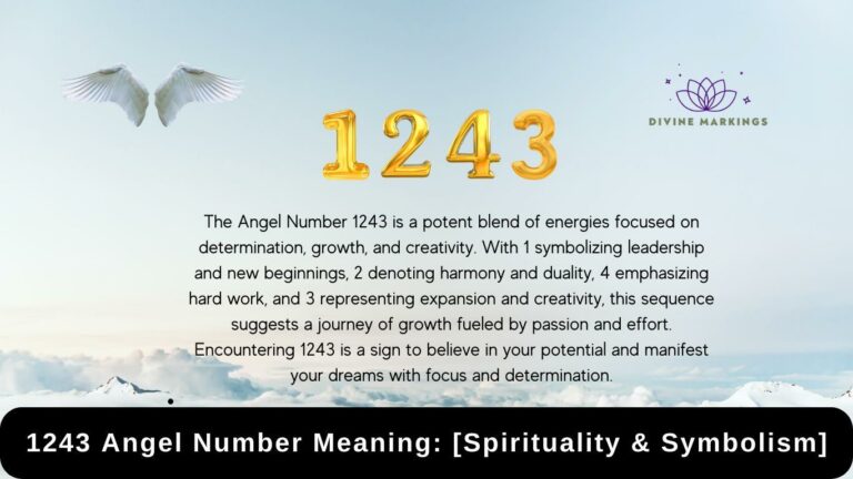 1243 Angel Number Meaning: [Spirituality & Symbolism]