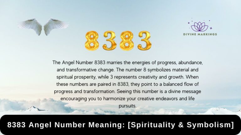 8383 Angel Number Meaning: [Spirituality & Symbolism]