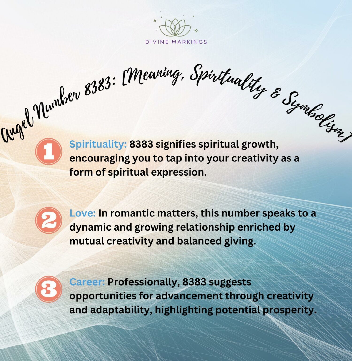 8383 Angel Number Meaning: [Spirituality & Symbolism] – Divine Markings