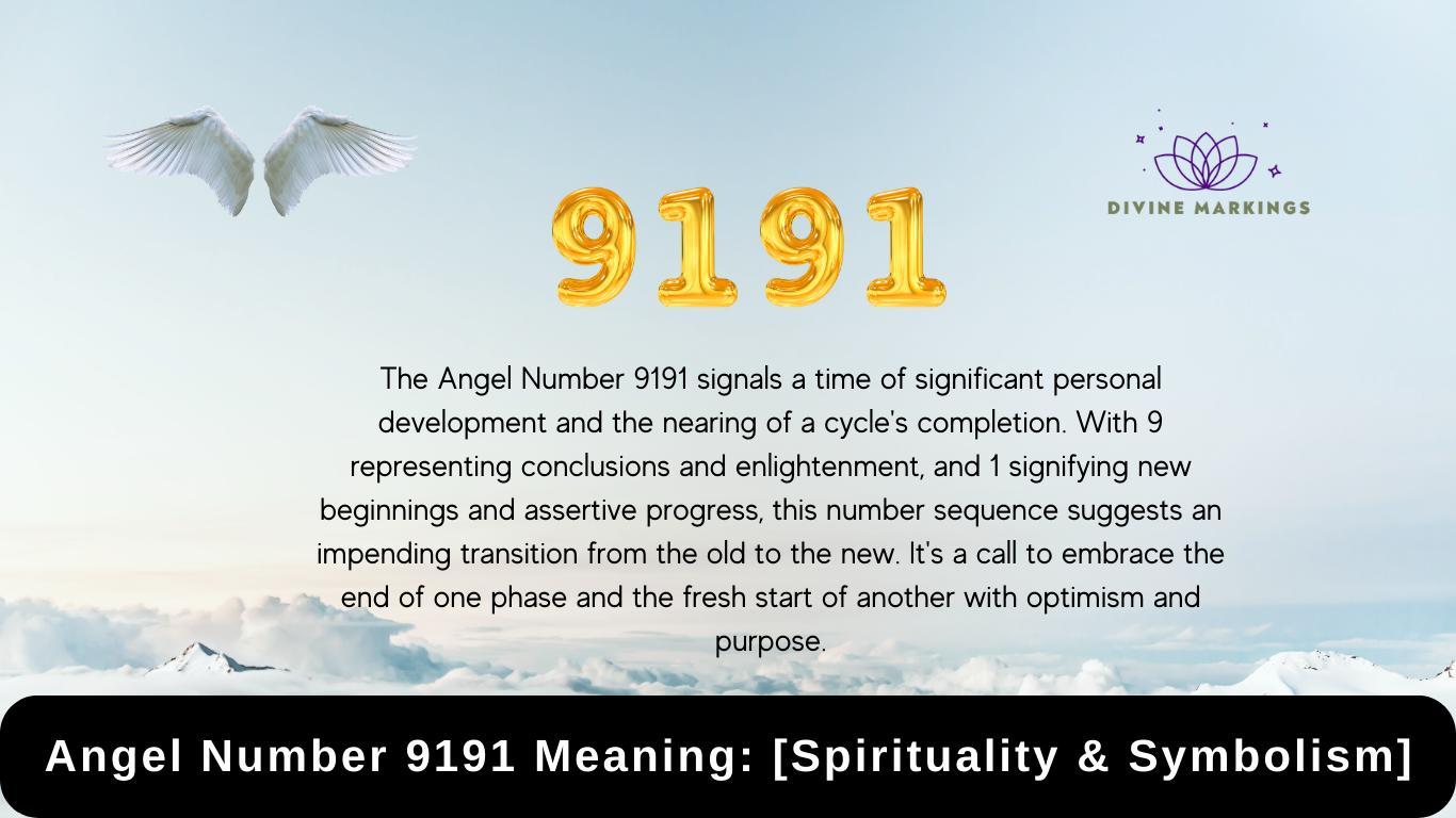 9191 Angel Number Meaning