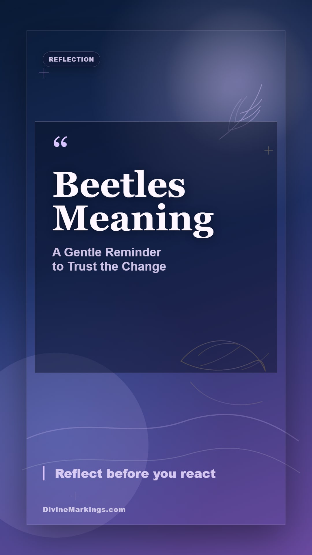 Beetles Meaning spiritual reflection story image for Beetles Spiritual Meaning: [Symbolism & Significance]