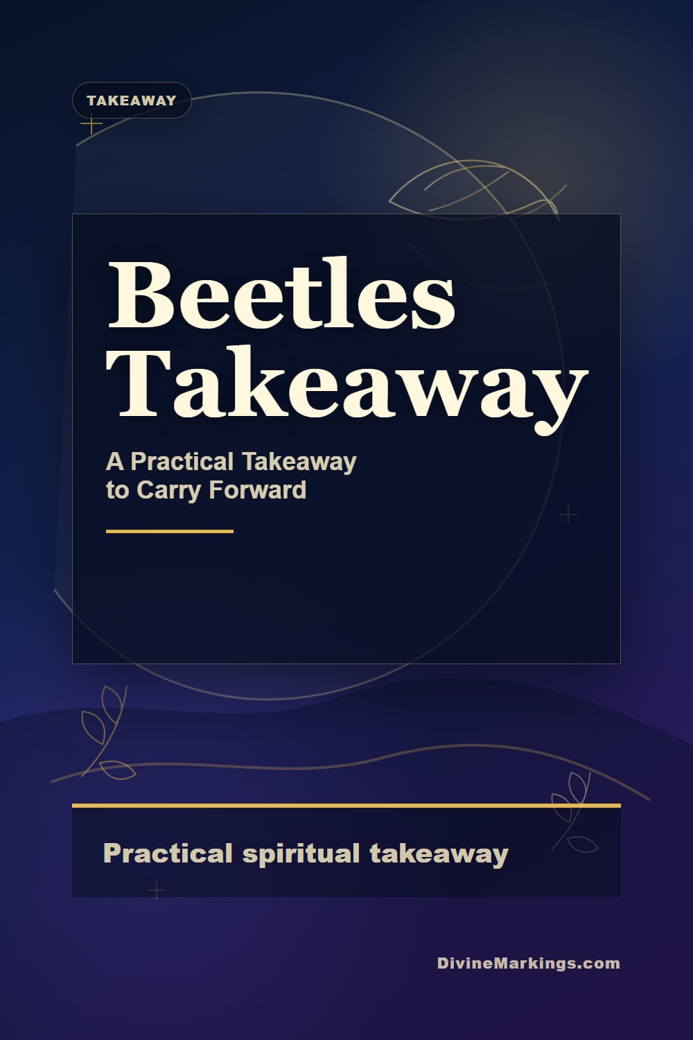 Beetles Takeaway practical takeaway Pinterest image for Beetles Spiritual Meaning: [Symbolism & Significance]