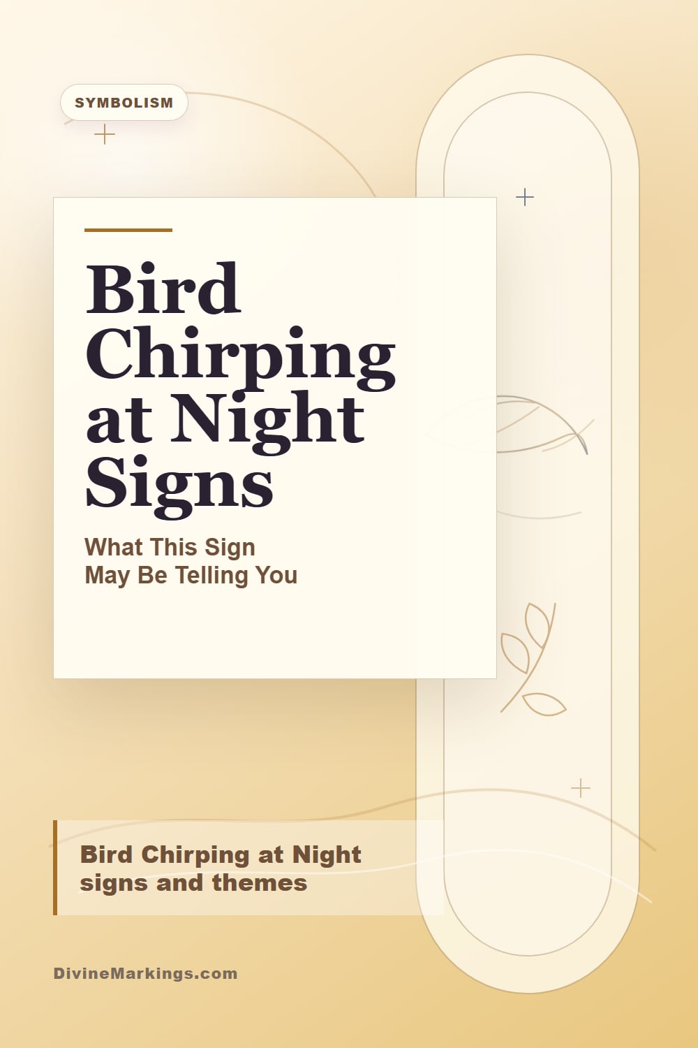 Bird Chirping at Night Signs biblical symbolism Pinterest image for Bird Chirping at Night Spiritual Meaning: Unveiling Mystical Insights