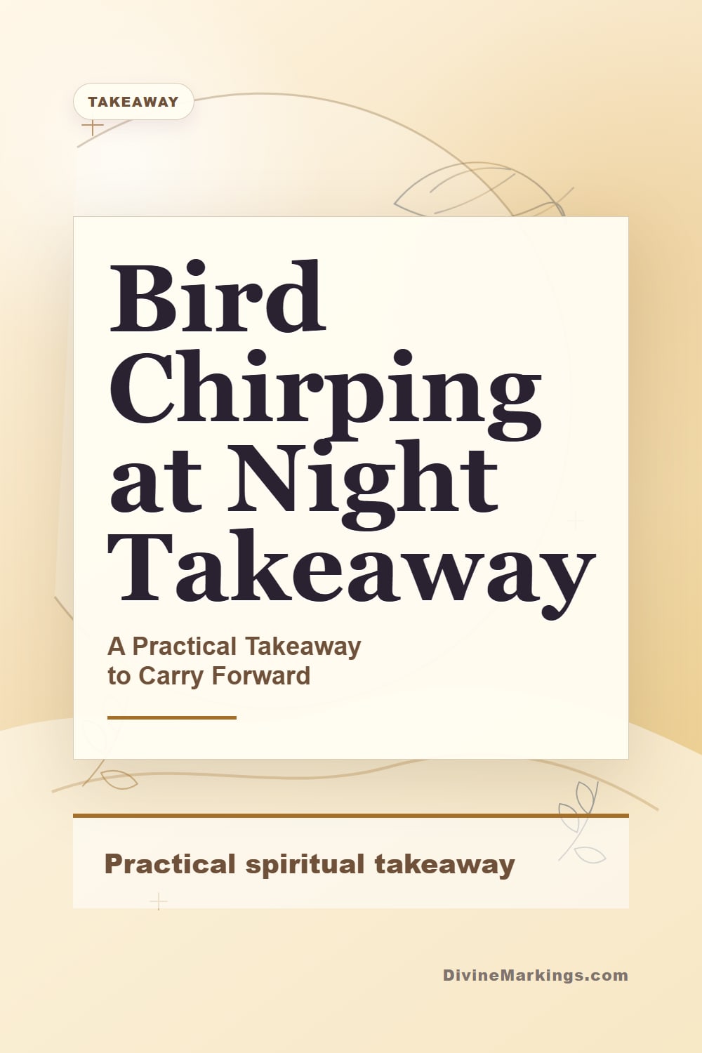Bird Chirping at Night Takeaway practical takeaway Pinterest image for Bird Chirping at Night Spiritual Meaning: Unveiling Mystical Insights