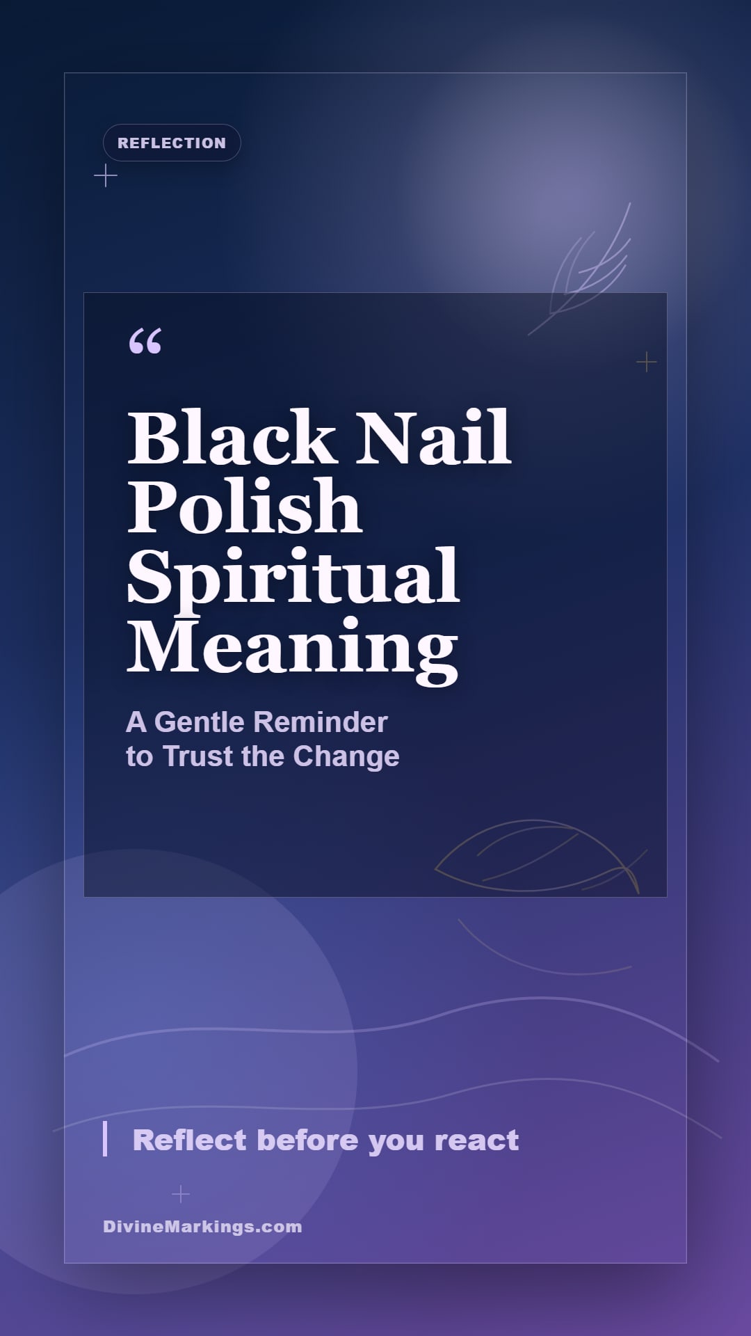 Black Nail Polish Meaning spiritual reflection story image for Black Nail Polish Spiritual Meaning: [Symbolism and Significance]