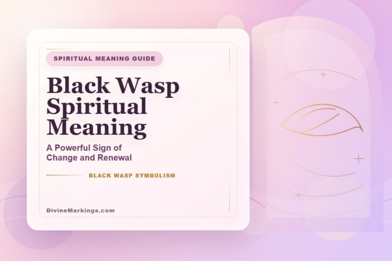 Black Wasp Spiritual Meaning featured image for Black Wasp Spiritual Meaning: A Symbol of Strength and Resilience