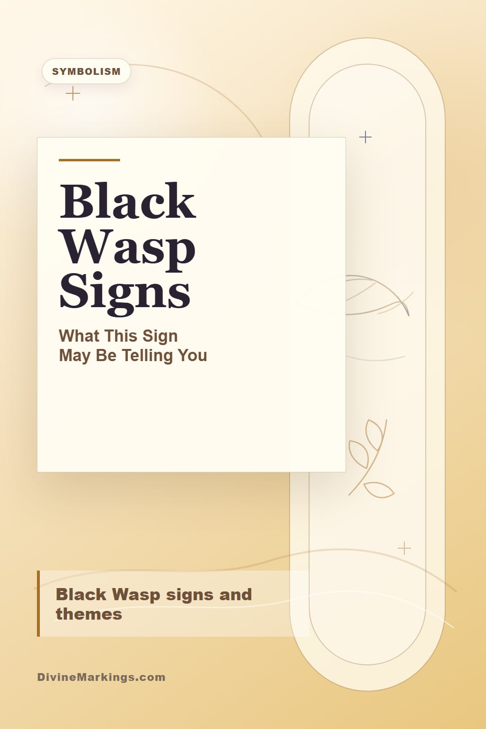 Black Wasp Signs biblical symbolism Pinterest image for Black Wasp Spiritual Meaning: A Symbol of Strength and Resilience