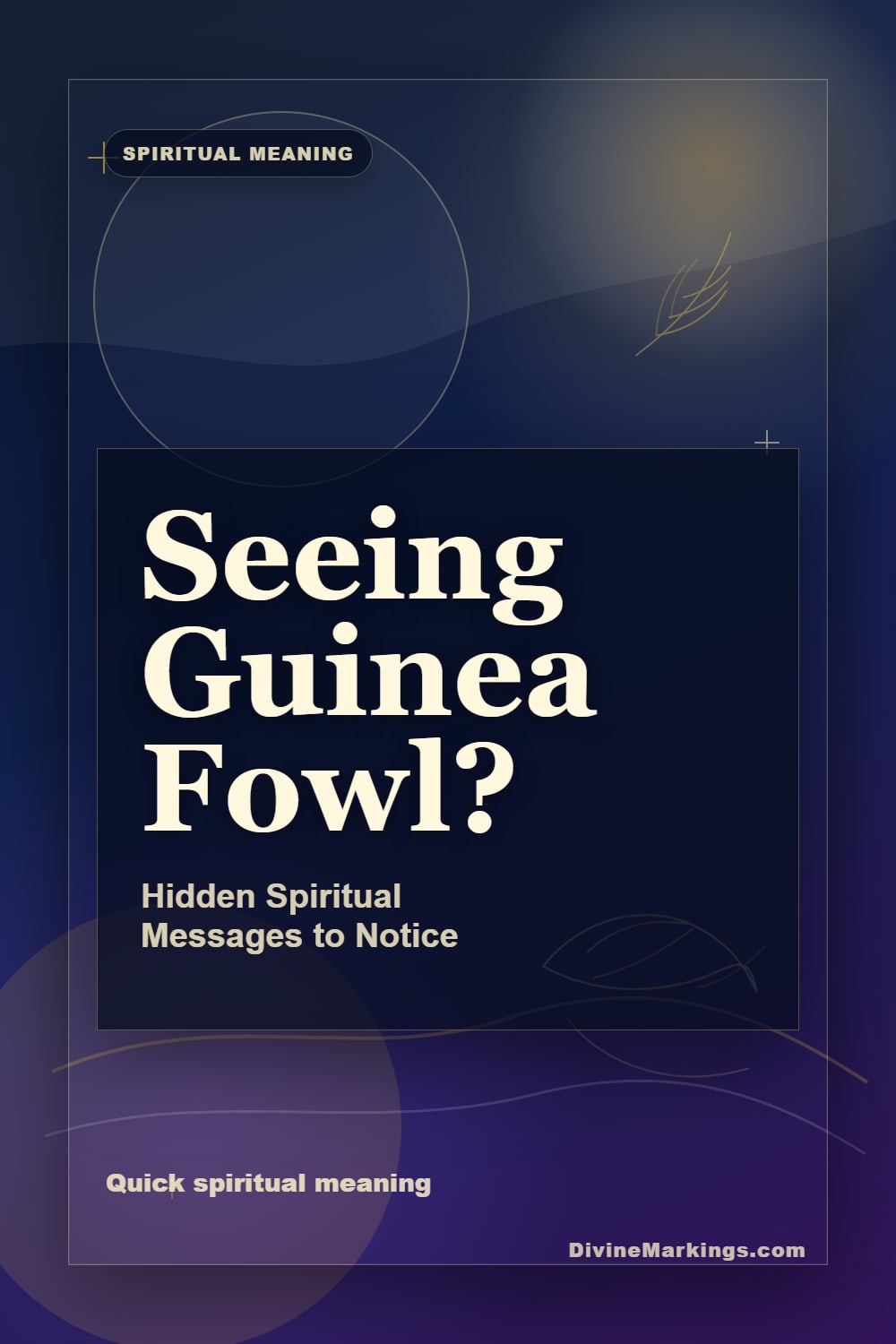 Seeing Guinea Fowl? quick meaning Pinterest image for Guinea Fowl Spiritual Meaning: Discovering the Guidance and Wisdom They Bring