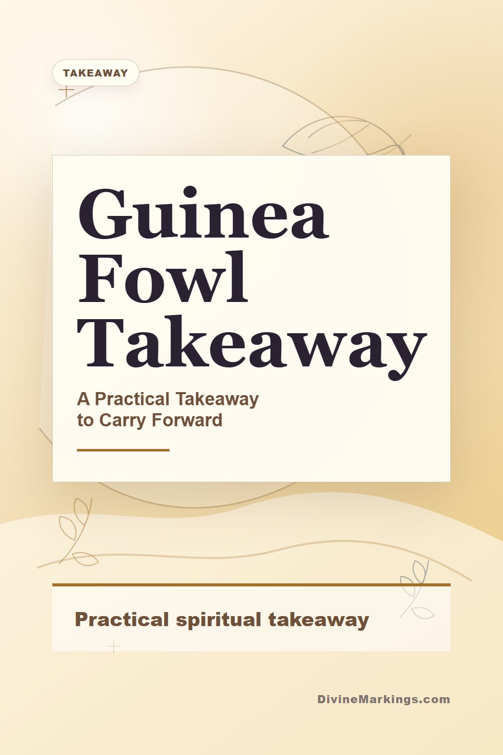 Guinea Fowl Takeaway practical takeaway Pinterest image for Guinea Fowl Spiritual Meaning: Discovering the Guidance and Wisdom They Bring