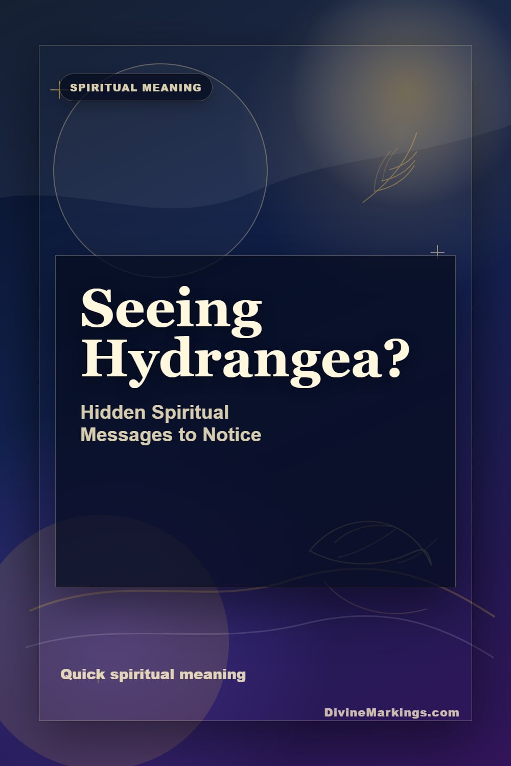 Seeing Hydrangea? quick meaning Pinterest image for Hydrangea Spiritual Meaning: Exploring Its Symbolism and Significance