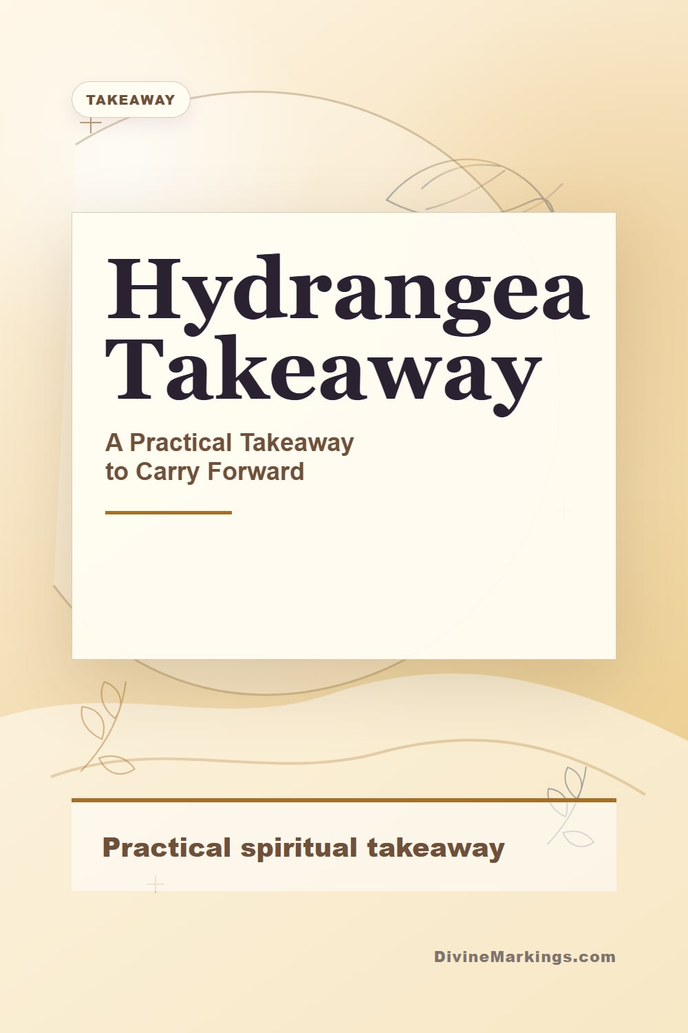 Hydrangea Takeaway practical takeaway Pinterest image for Hydrangea Spiritual Meaning: Exploring Its Symbolism and Significance