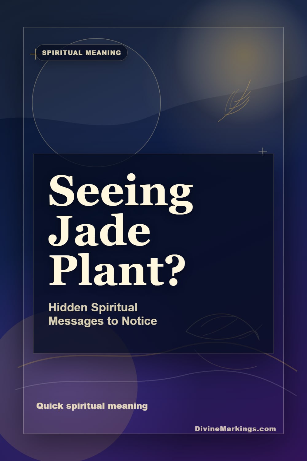 Seeing Jade Plant? quick meaning Pinterest image for Jade Plant Spiritual Meaning: Discovering Prosperity and Good Luck