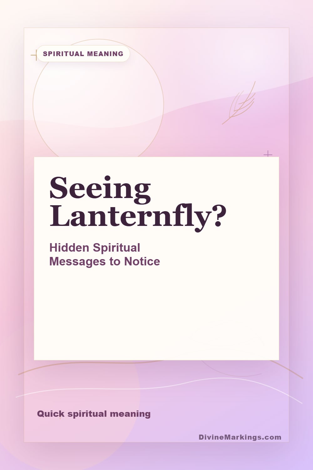 Seeing Lanternfly? quick meaning Pinterest image for Lanternfly Spiritual Meaning: Unraveling Symbolism and Insights