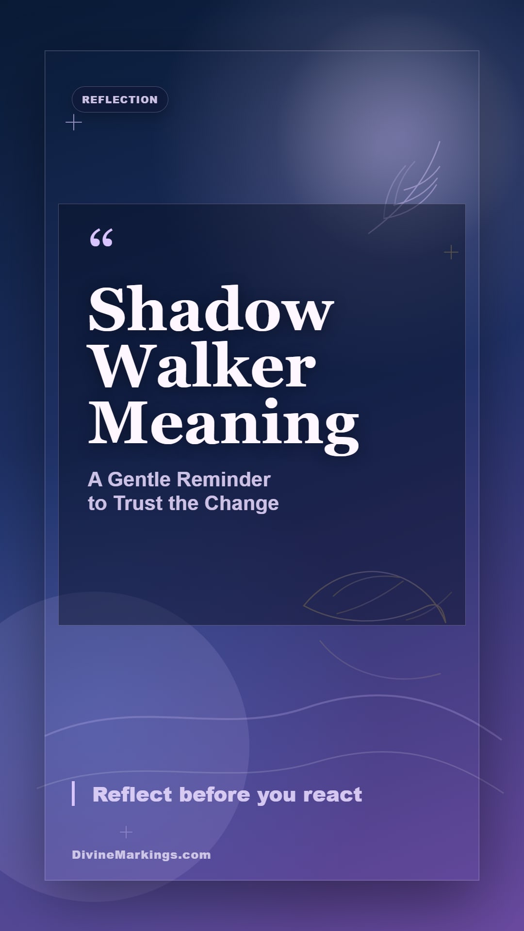 Shadow Walker Meaning spiritual reflection story image for Shadow Walker Spiritual Meaning: [Significance and Insights]