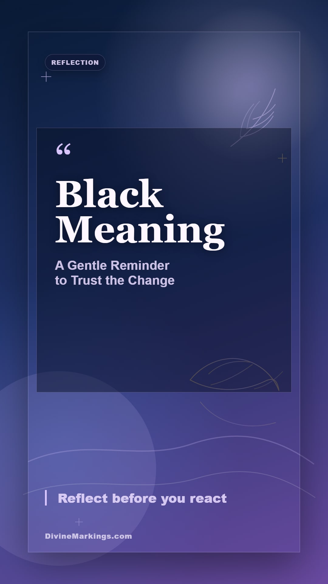 Black Meaning spiritual reflection story image for Spiritual Meaning of Black: Embracing the Mystery Within
