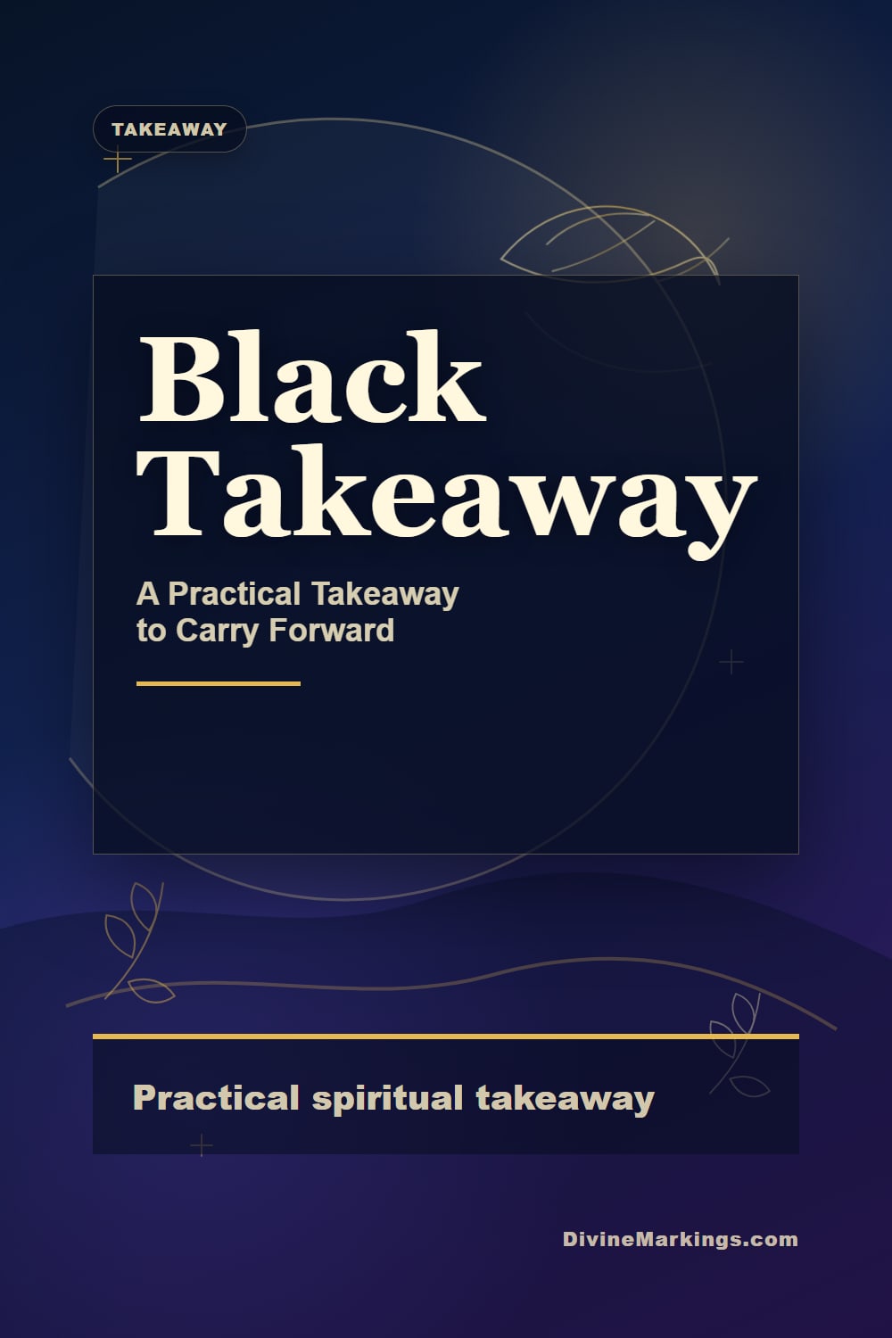 Black Takeaway practical takeaway Pinterest image for Spiritual Meaning of Black: Embracing the Mystery Within
