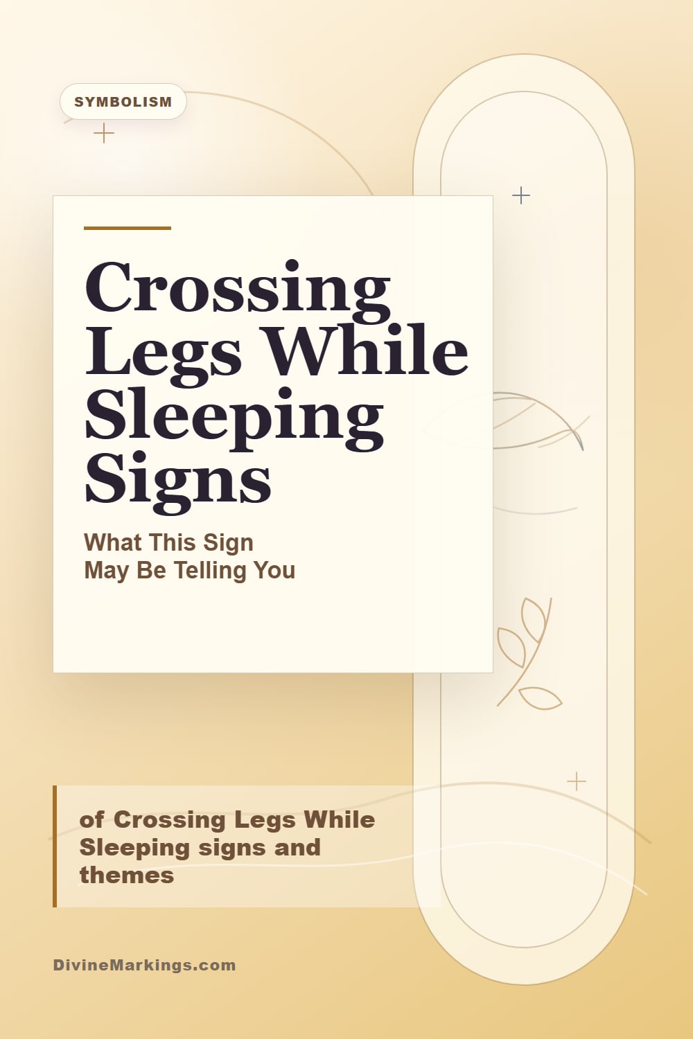 Crossing Legs While Sleeping Signs biblical symbolism Pinterest image for Spiritual Meaning of Crossing Legs While Sleeping